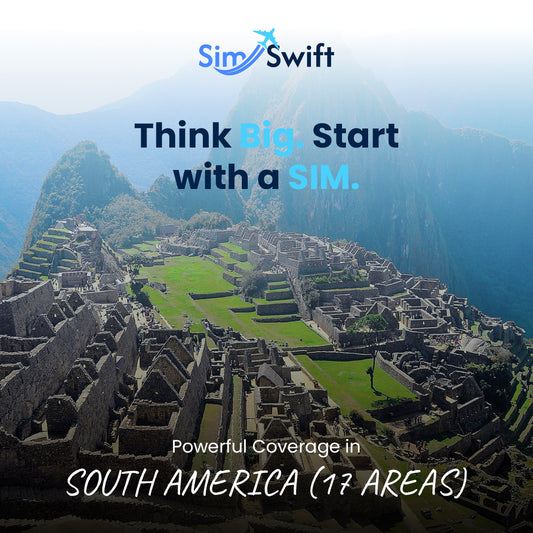 South America, Caribbean (17 areas) e-SIM