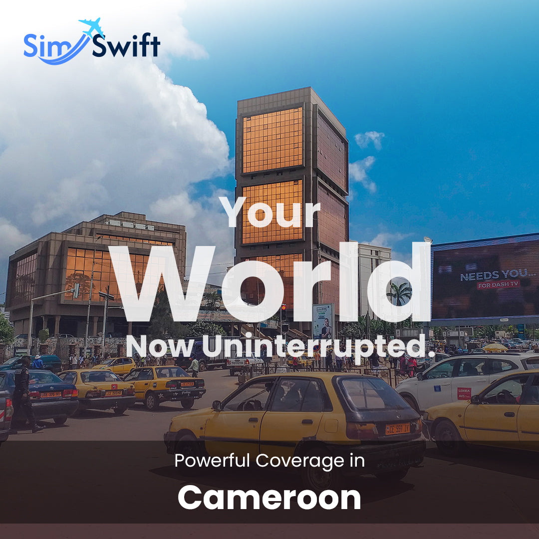 Cameroon eSIM Data Plan - Instant Activation in Douala & Yaoundé from $7.49