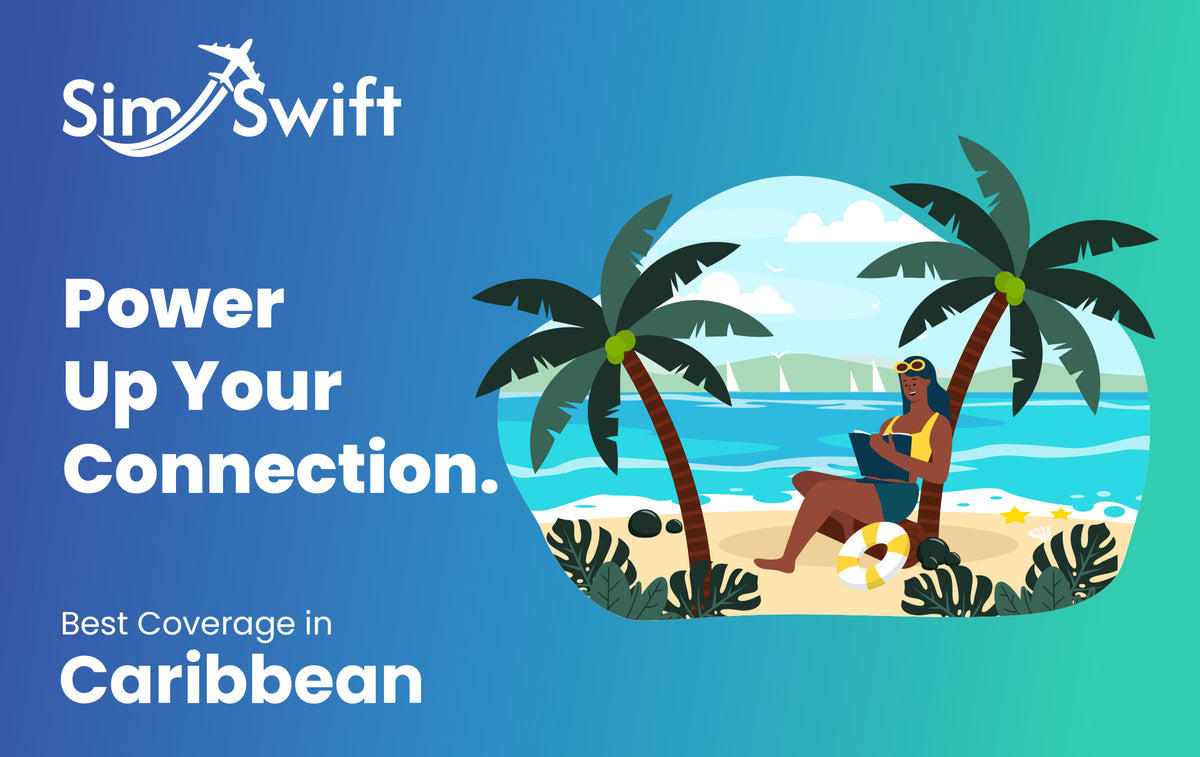 Caribbean, South America (30+ areas) e-SIM