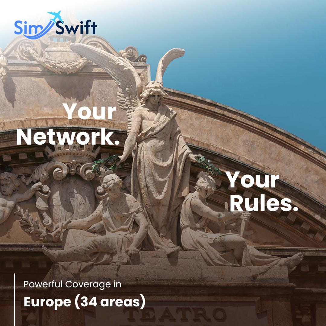 Europe (30+ areas) e-SIM Top-ups