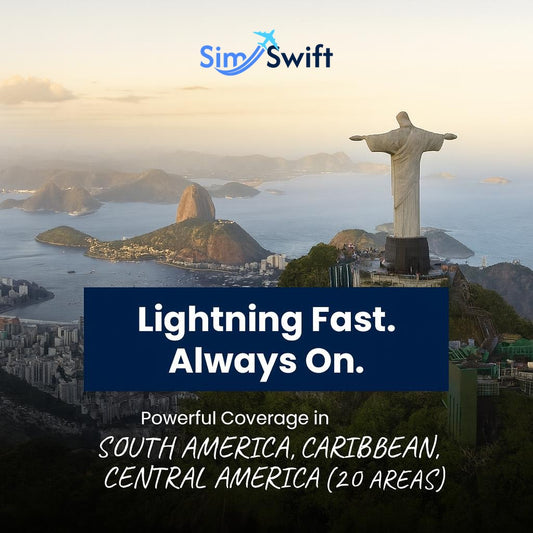 South America, Caribbean, Central America (20 areas) eSIM