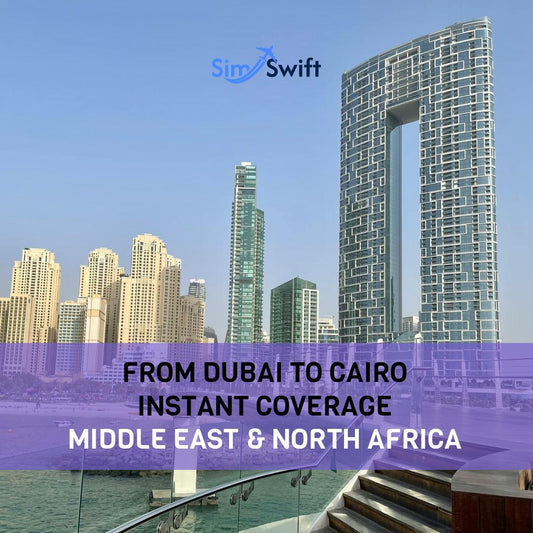 Middle East & North Africa (12 areas) e-SIM Top-ups